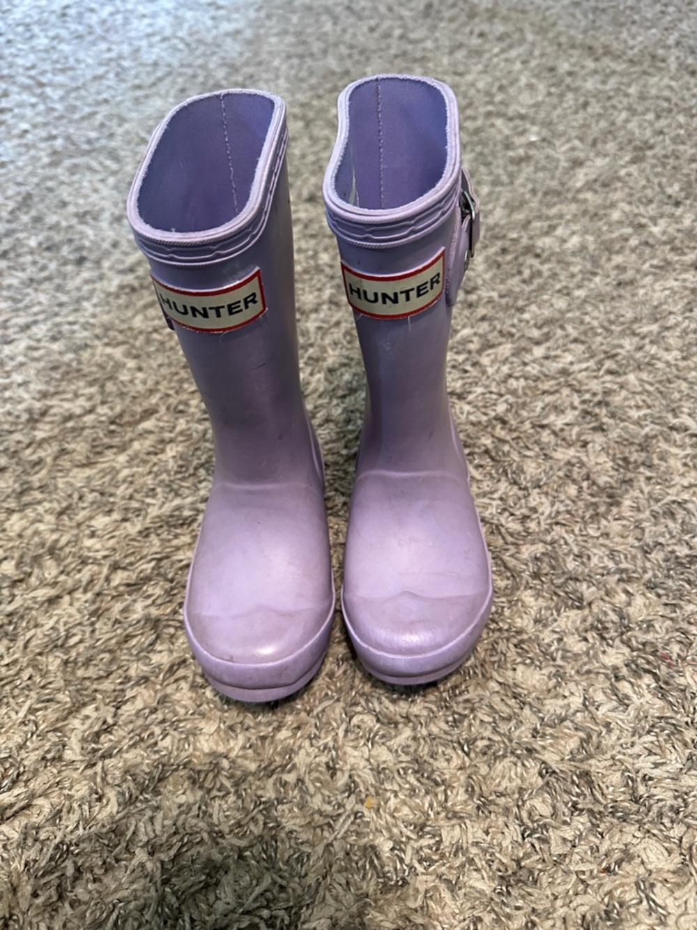 Hunter Kids' Rain Boots in Lavender Purple
